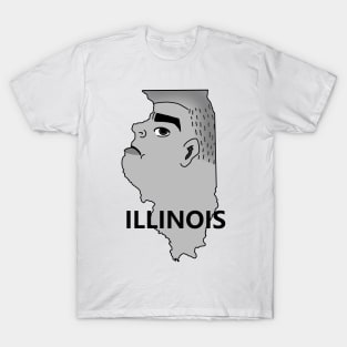 A funny map of Illinois 2 T-Shirt